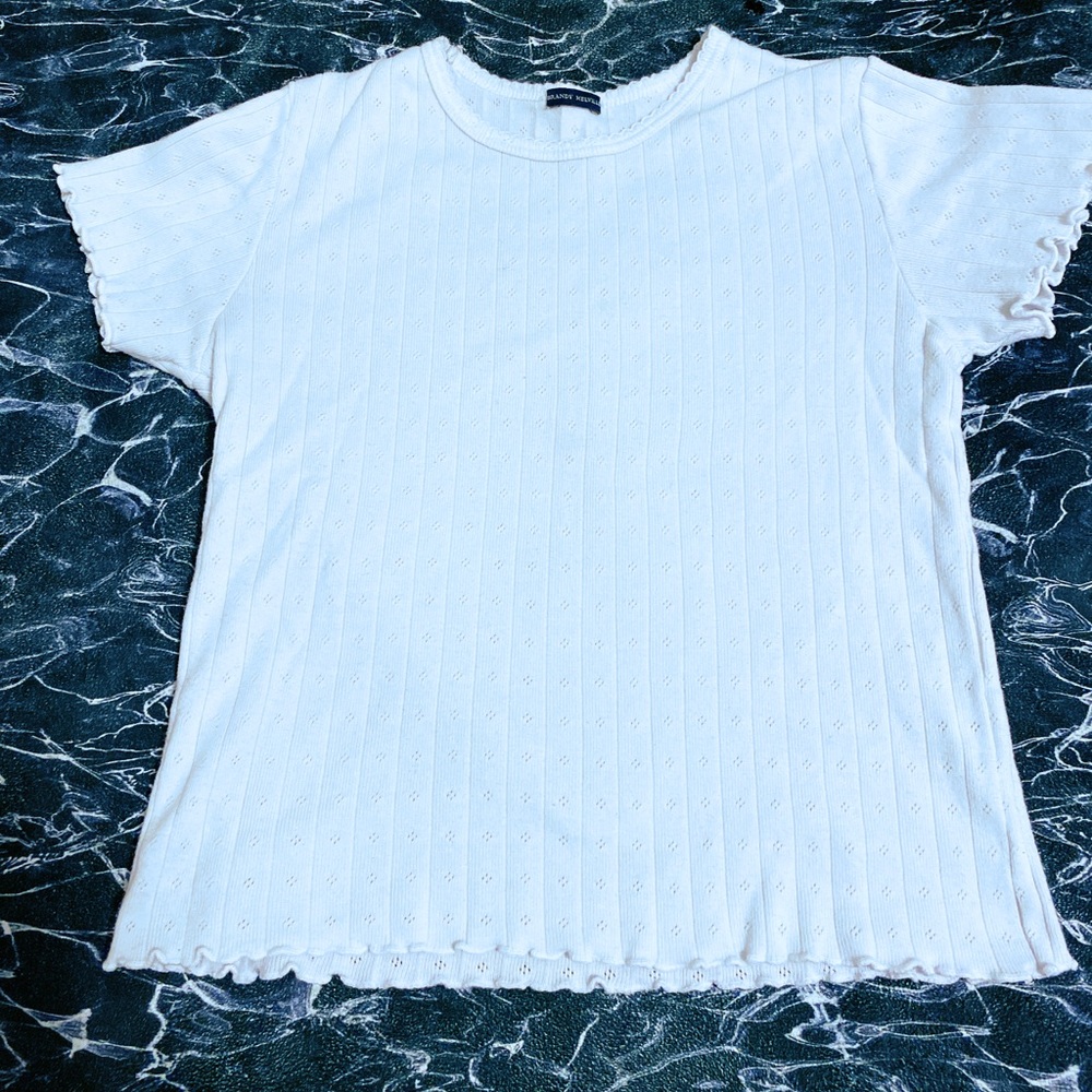 Brandy Melville White Ashlyn top